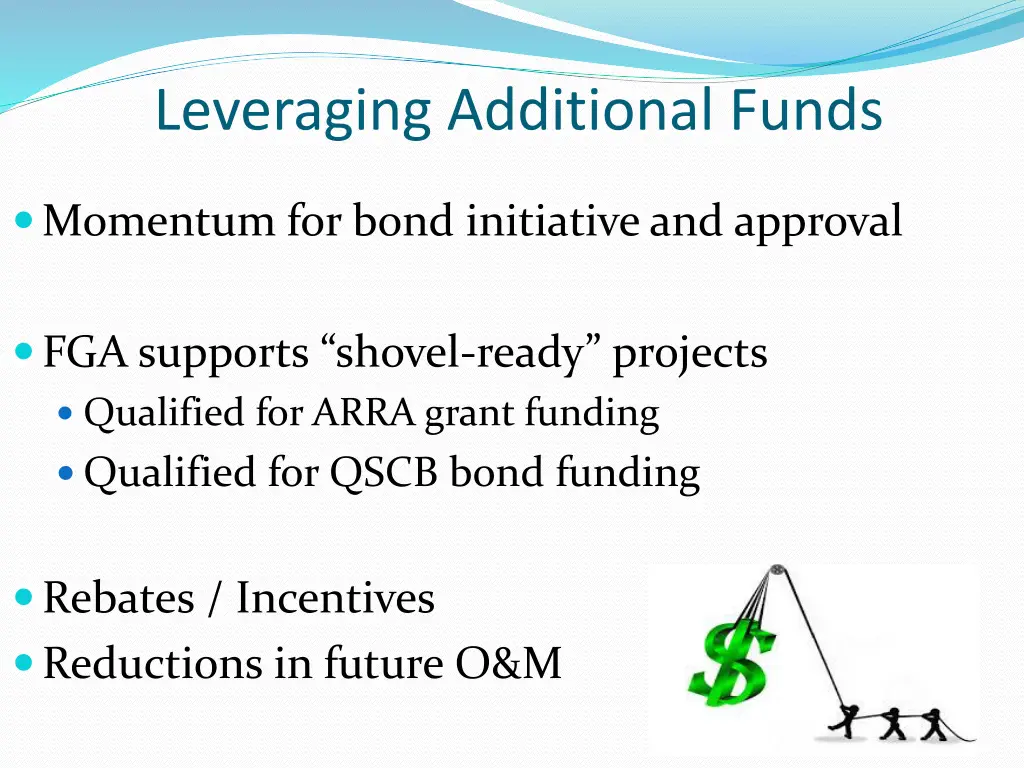 leveraging additional funds