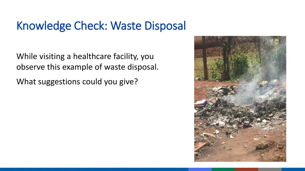 knowledge check knowledge check waste disposal