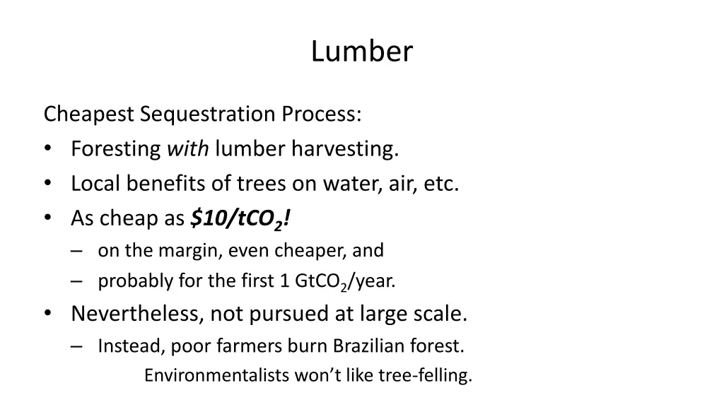 lumber