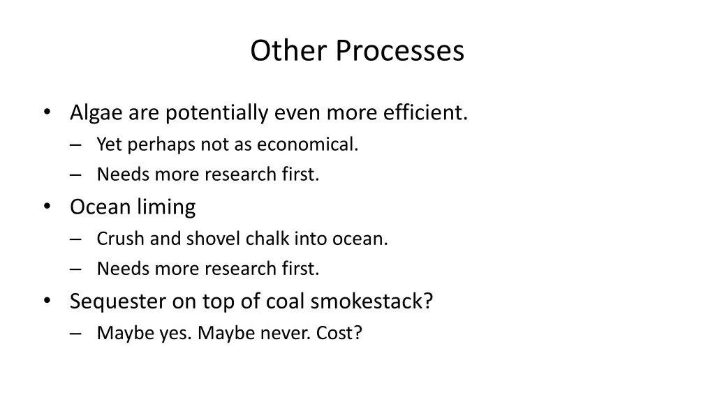 other processes