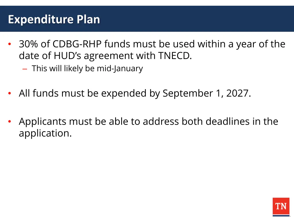 expenditure plan