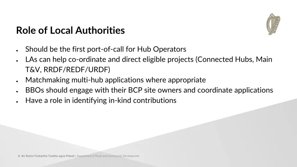 role of local authorities