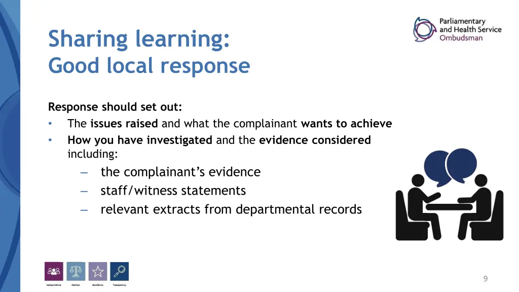 sharing learning good local response