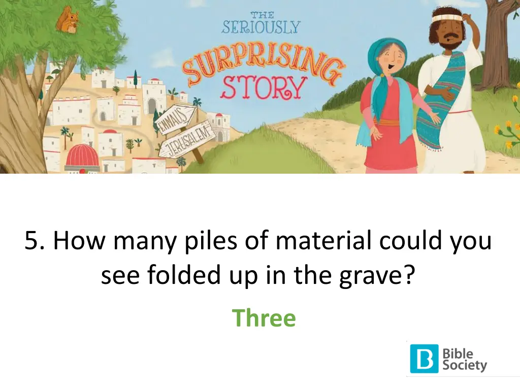 5 how many piles of material could you see folded 1