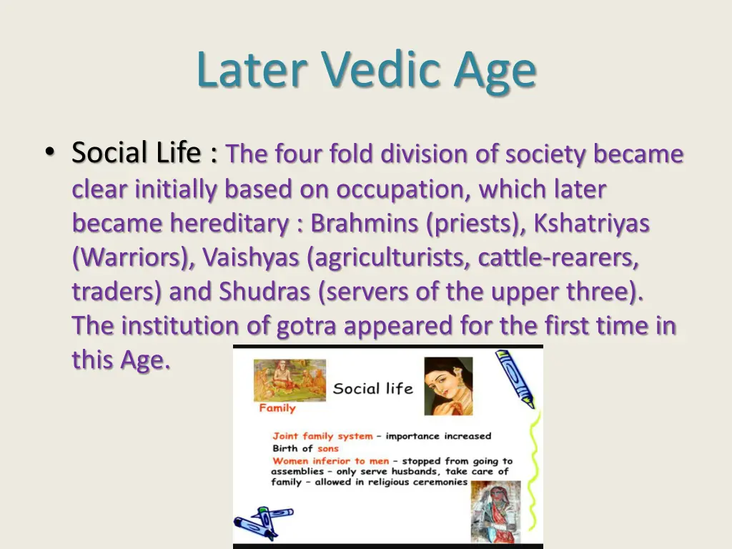 later vedic age