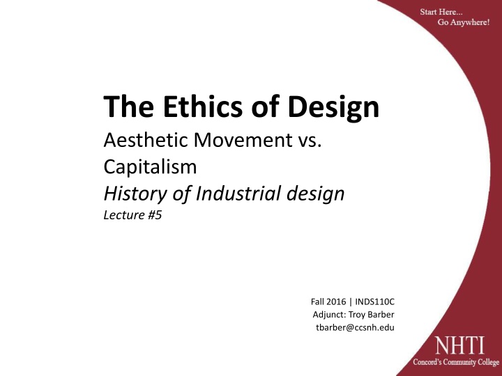 the ethics of design aesthetic movement