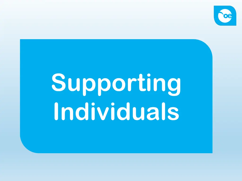 supporting individuals