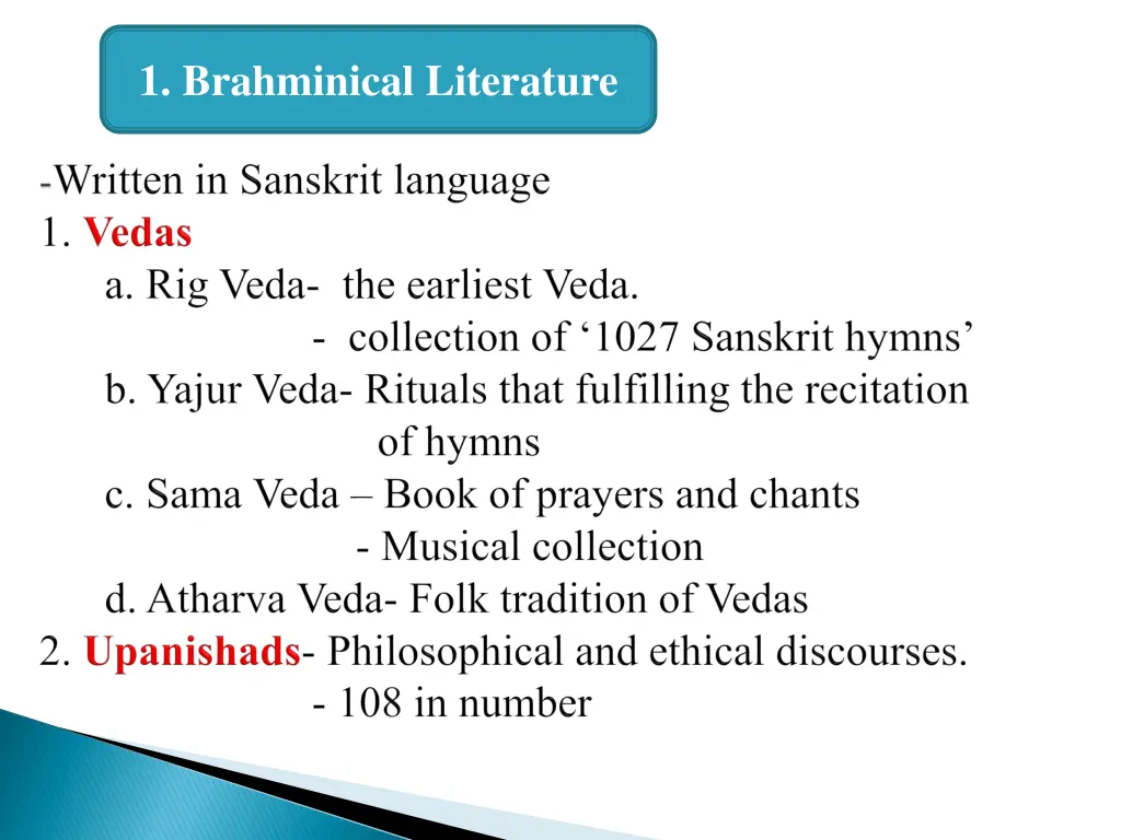 1 brahminical literature