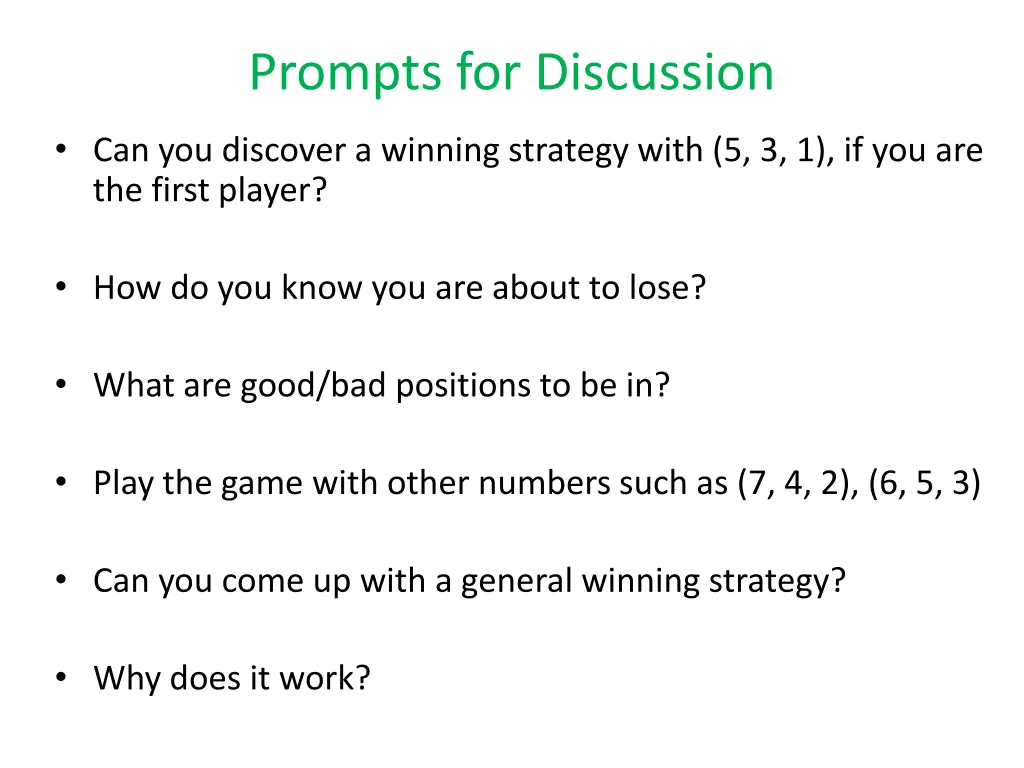 prompts for discussion 2