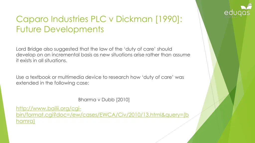 caparo industries plc v dickman 1990 future