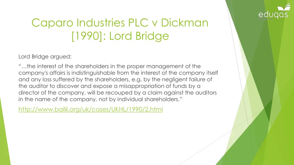 caparo industries plc v dickman 1990 lord bridge