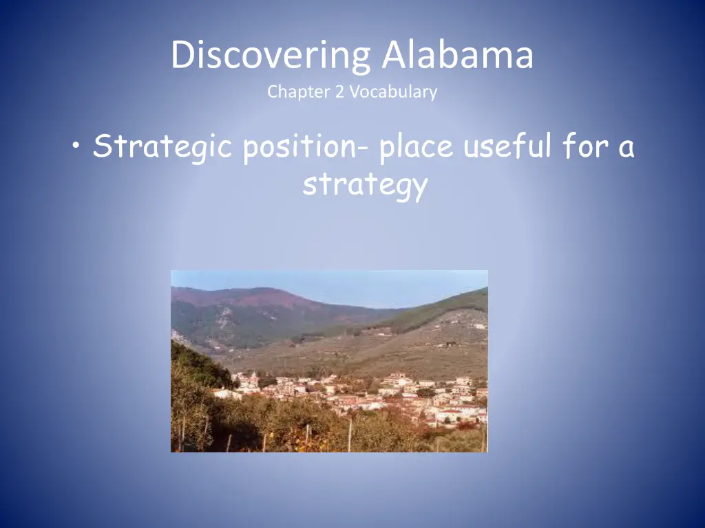 discovering alabama chapter 2 vocabulary 4