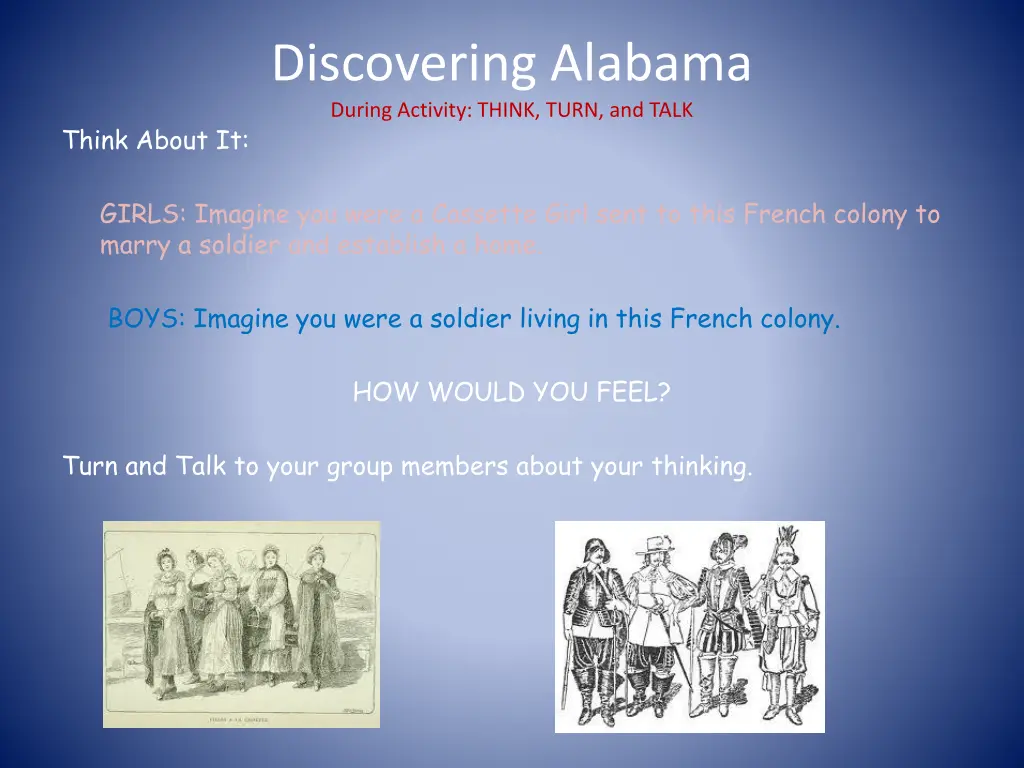 discovering alabama during activity think turn