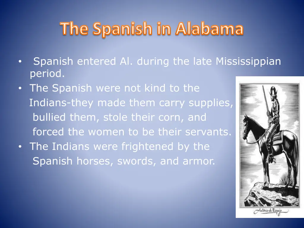 the spanish in alabama