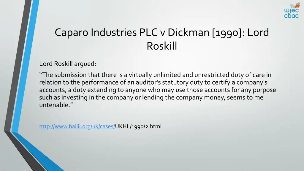 caparo industries plc v dickman 1990 lord roskill