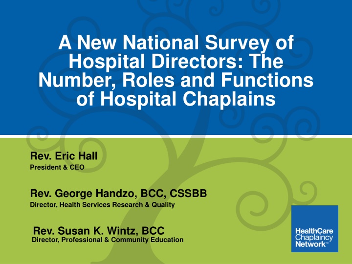 a new national survey of hospital directors