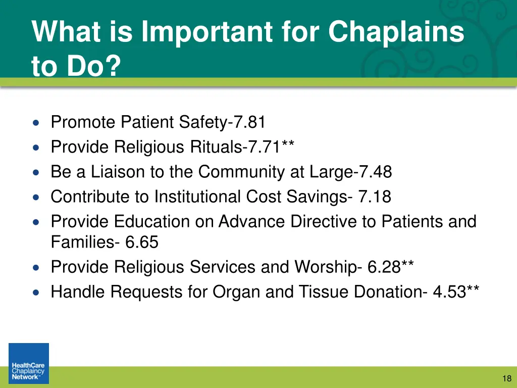 what is important for chaplains to do 2