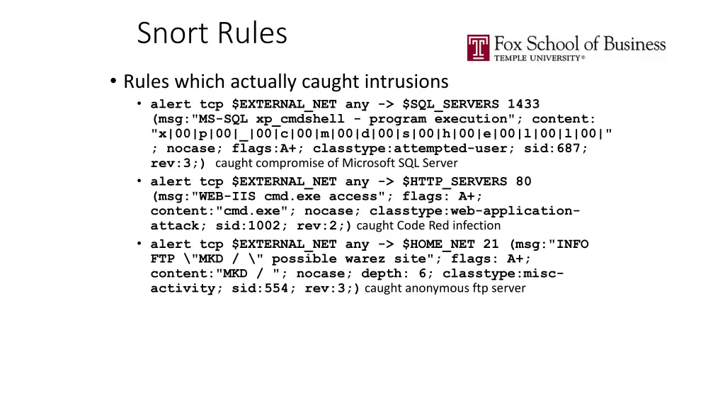 snort rules 2