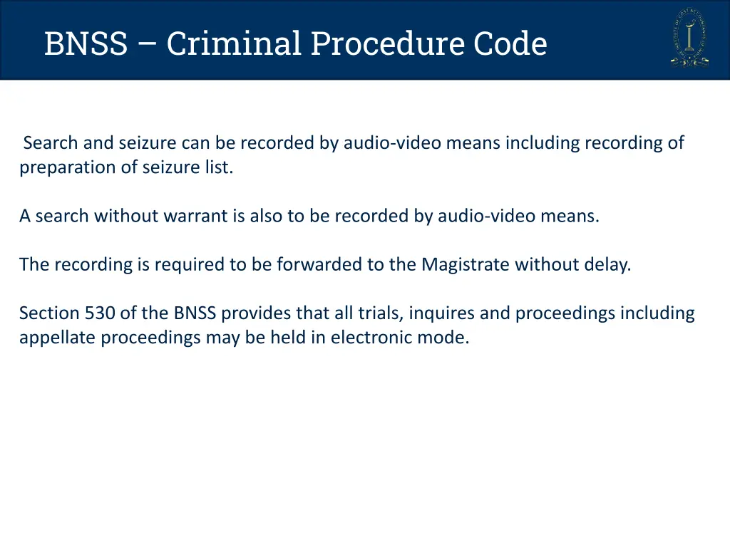 bnss criminal procedure code 13