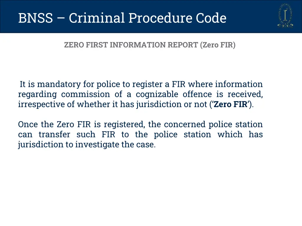 bnss criminal procedure code 3