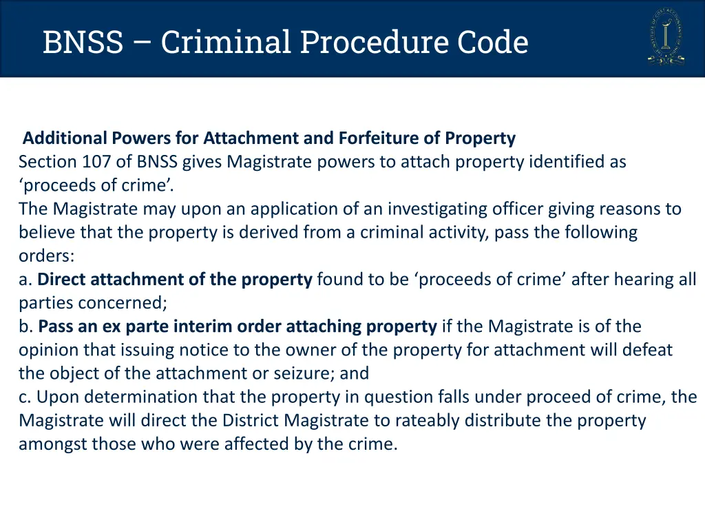 bnss criminal procedure code 5