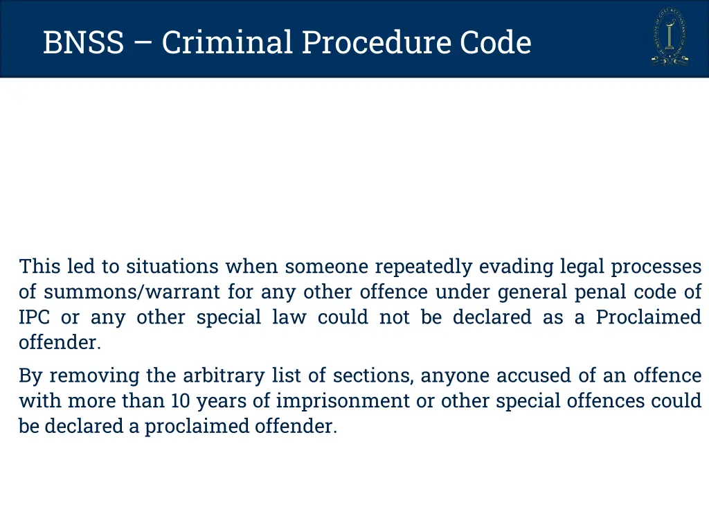 bnss criminal procedure code 8
