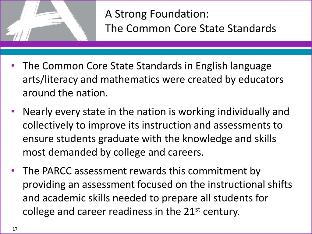 a strong foundation the common core state