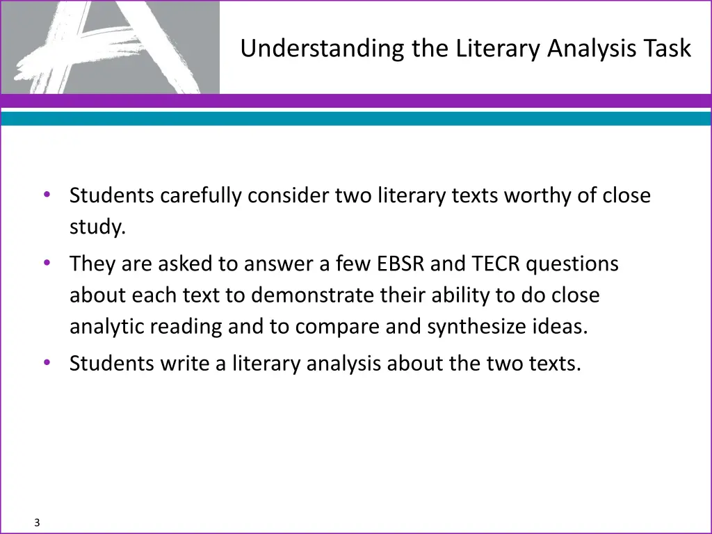 understanding the literary analysis task