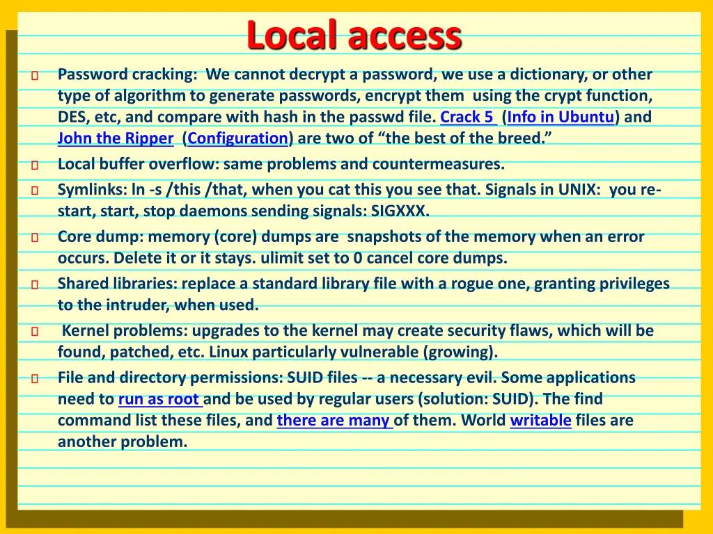 local access