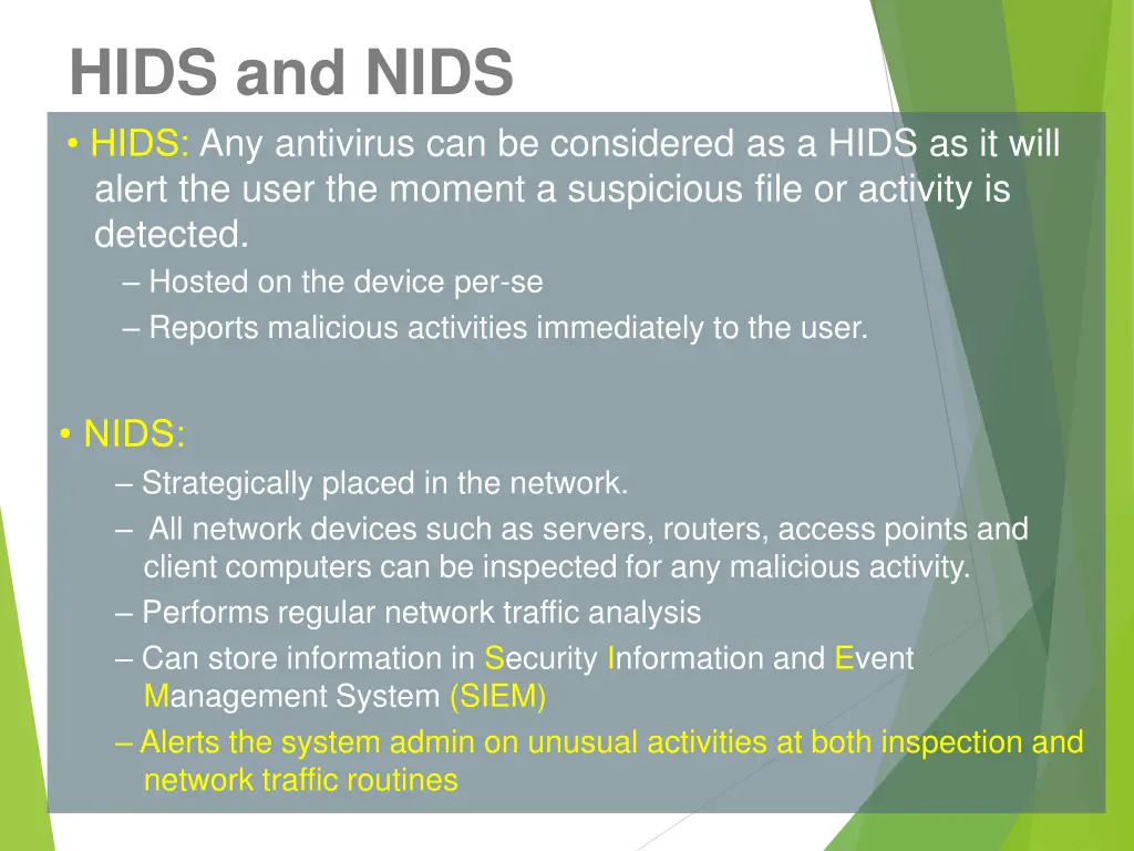 hids and nids hids any antivirus