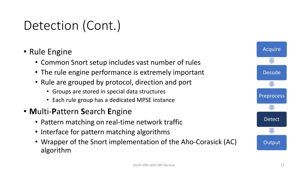 detection cont