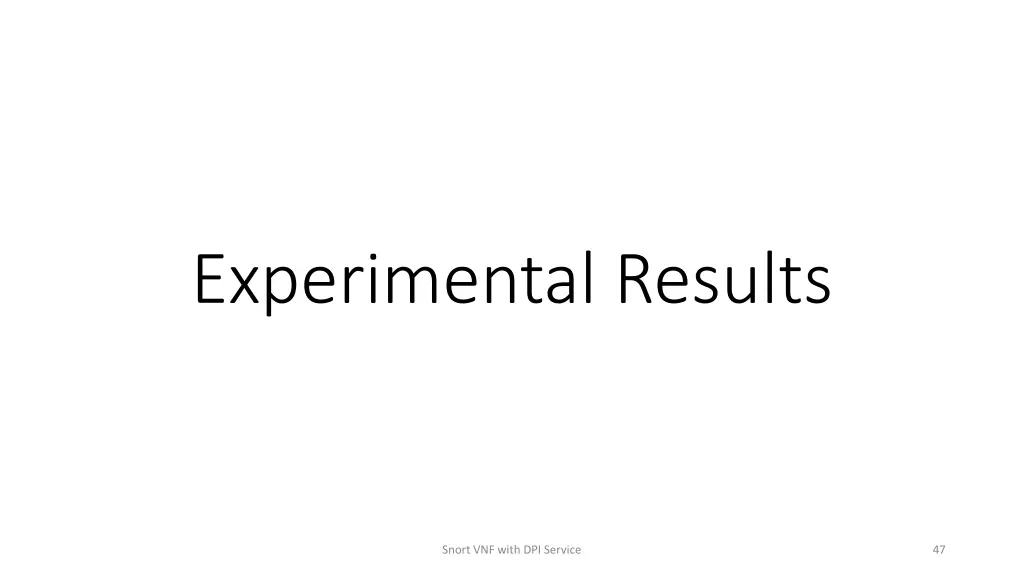 experimental results