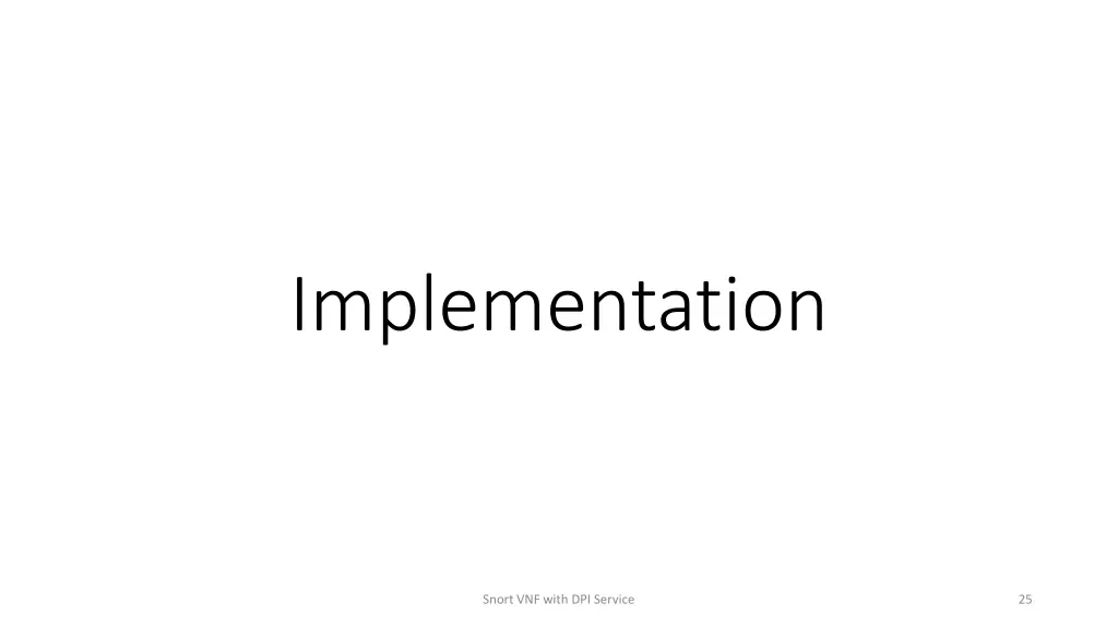 implementation