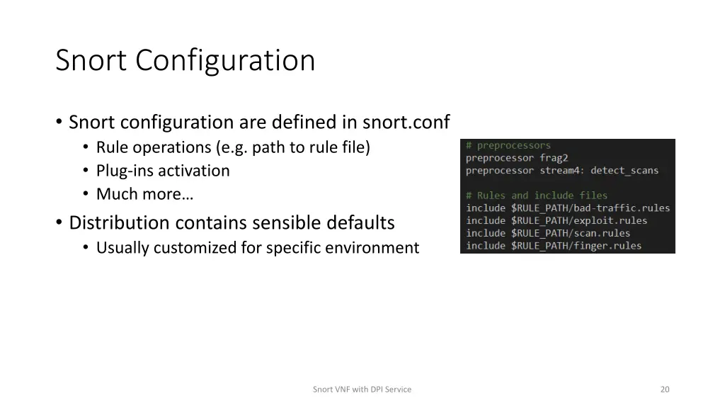 snort configuration