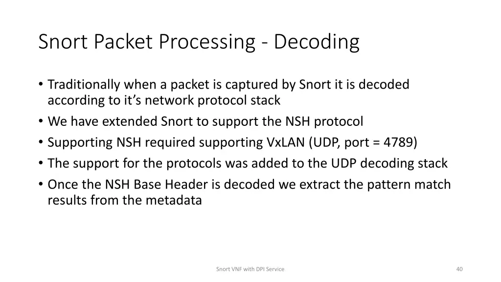 snort packet processing decoding