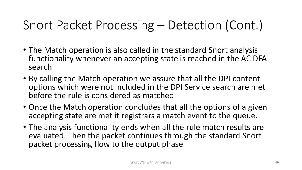 snort packet processing detection cont 1