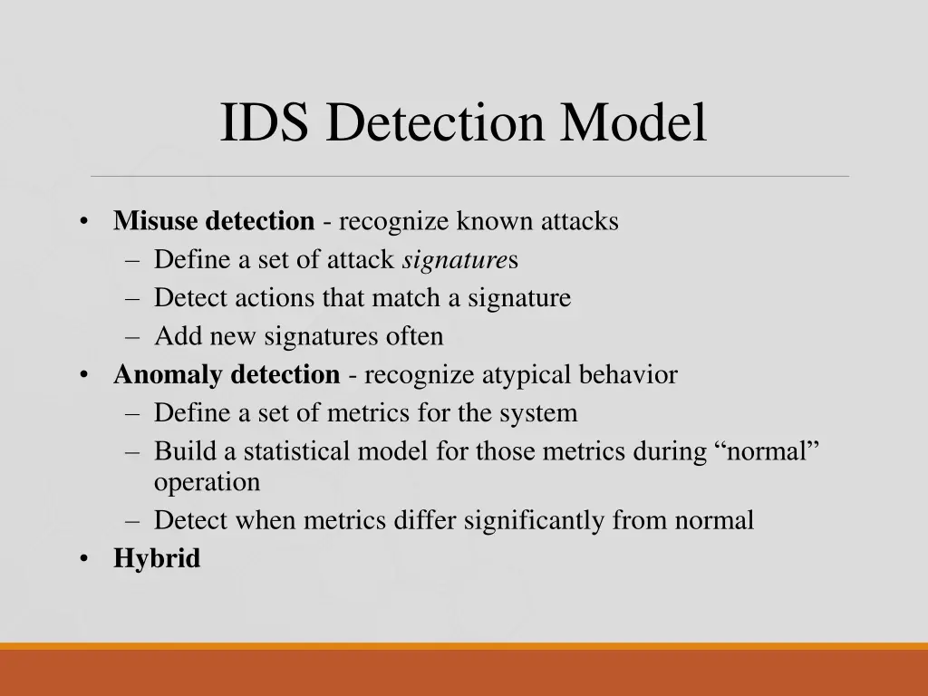 ids detection model