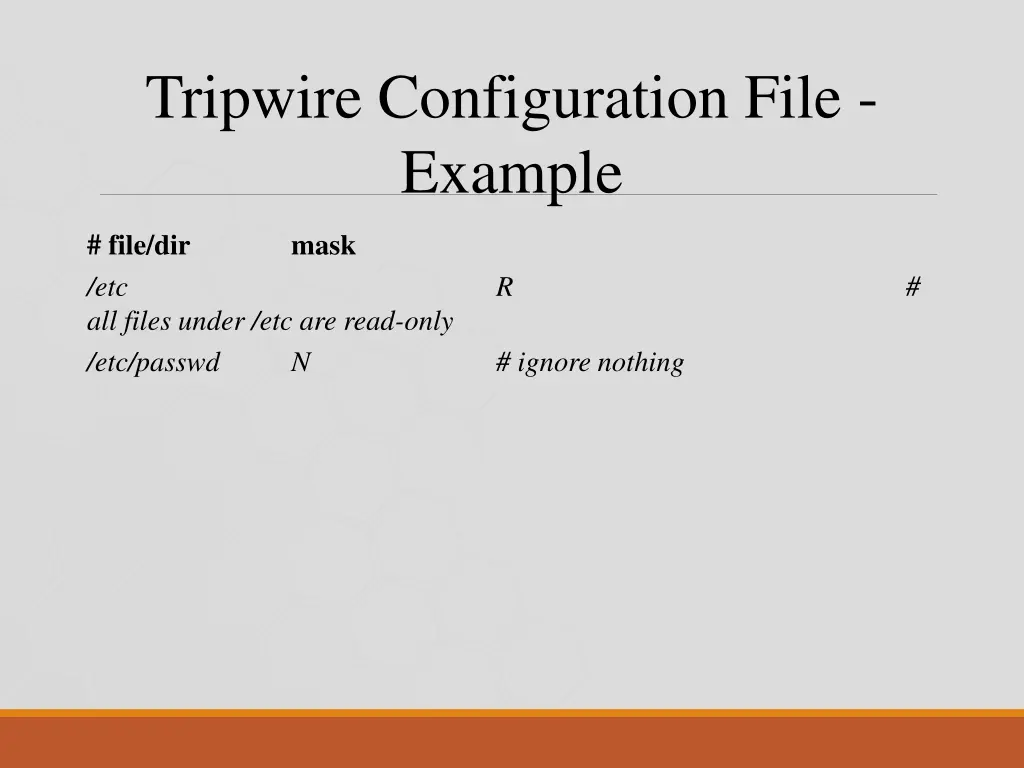 tripwire configuration file example