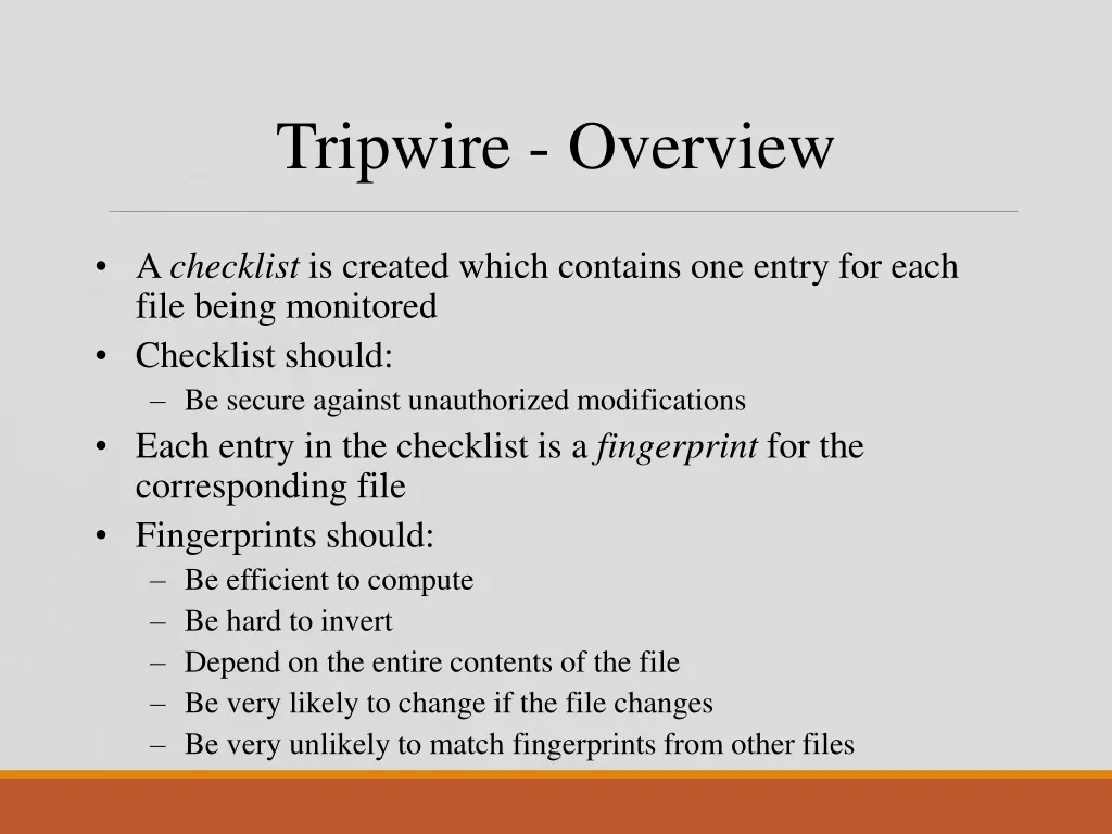 tripwire overview