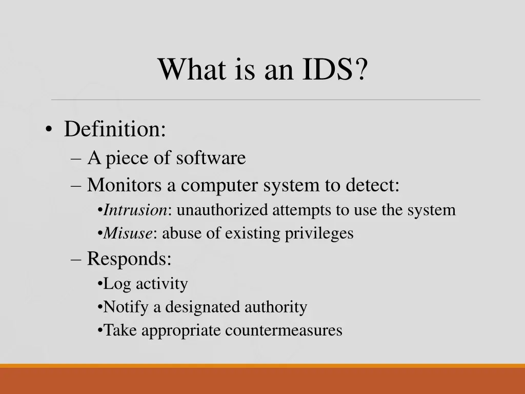 what is an ids