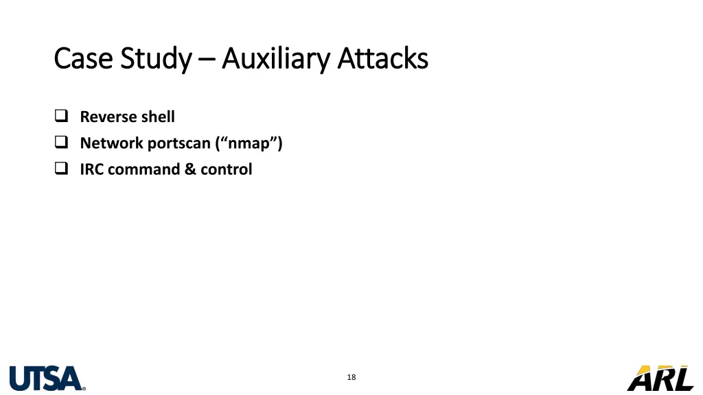 case study case study auxiliary attacks auxiliary