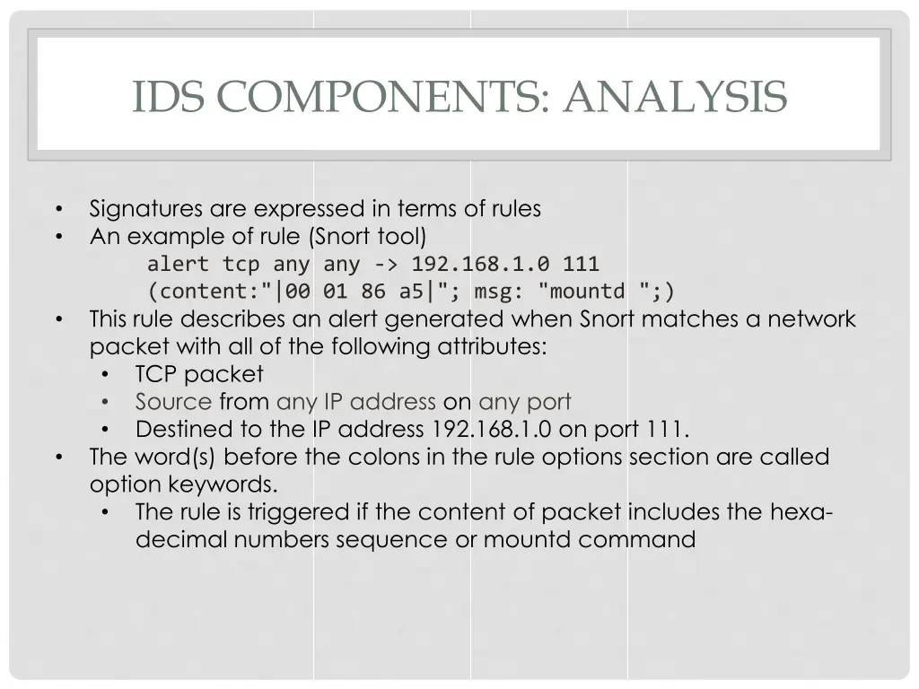 ids components analysis 2