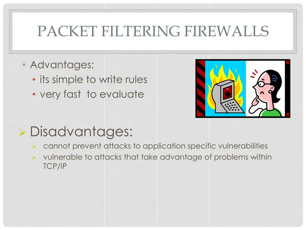 packet filtering firewalls