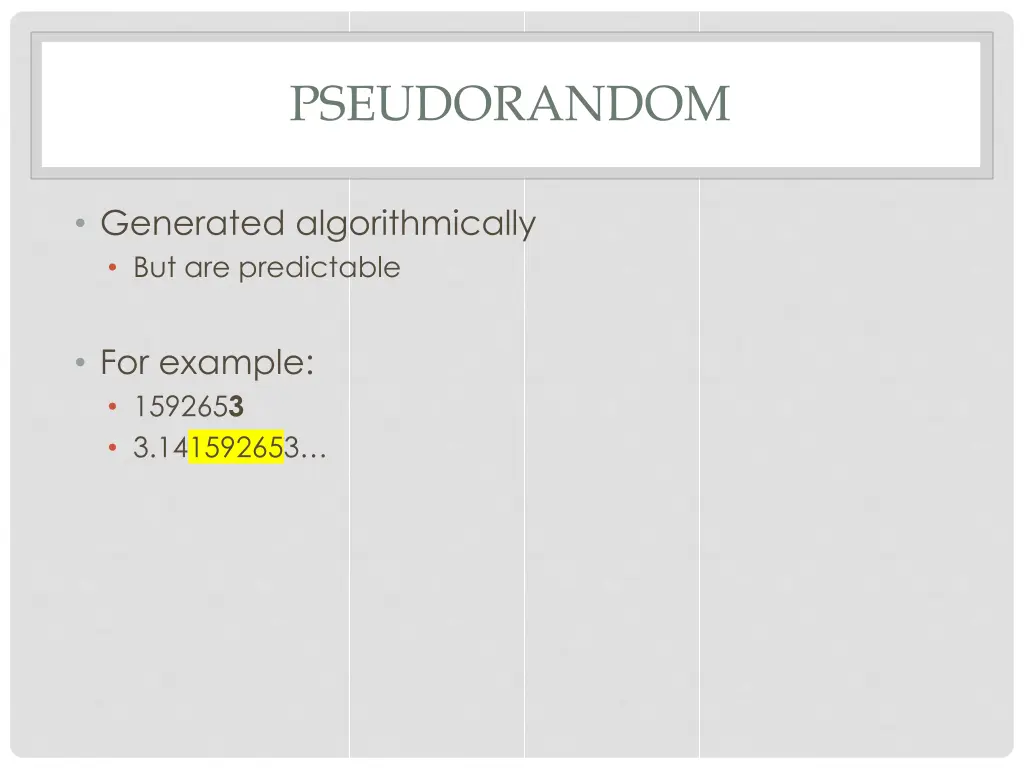 pseudorandom 2