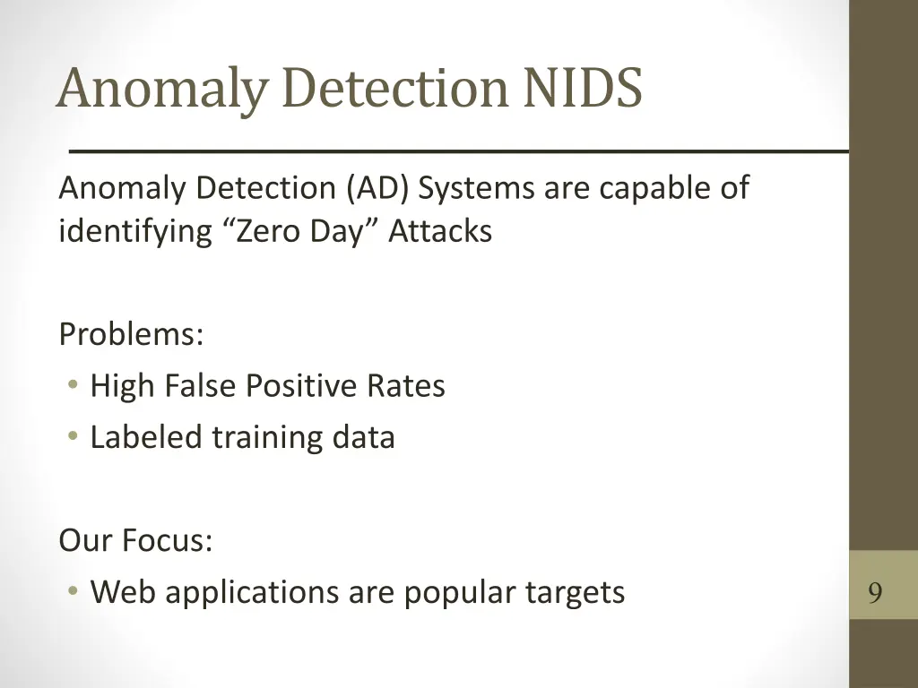 anomaly detection nids