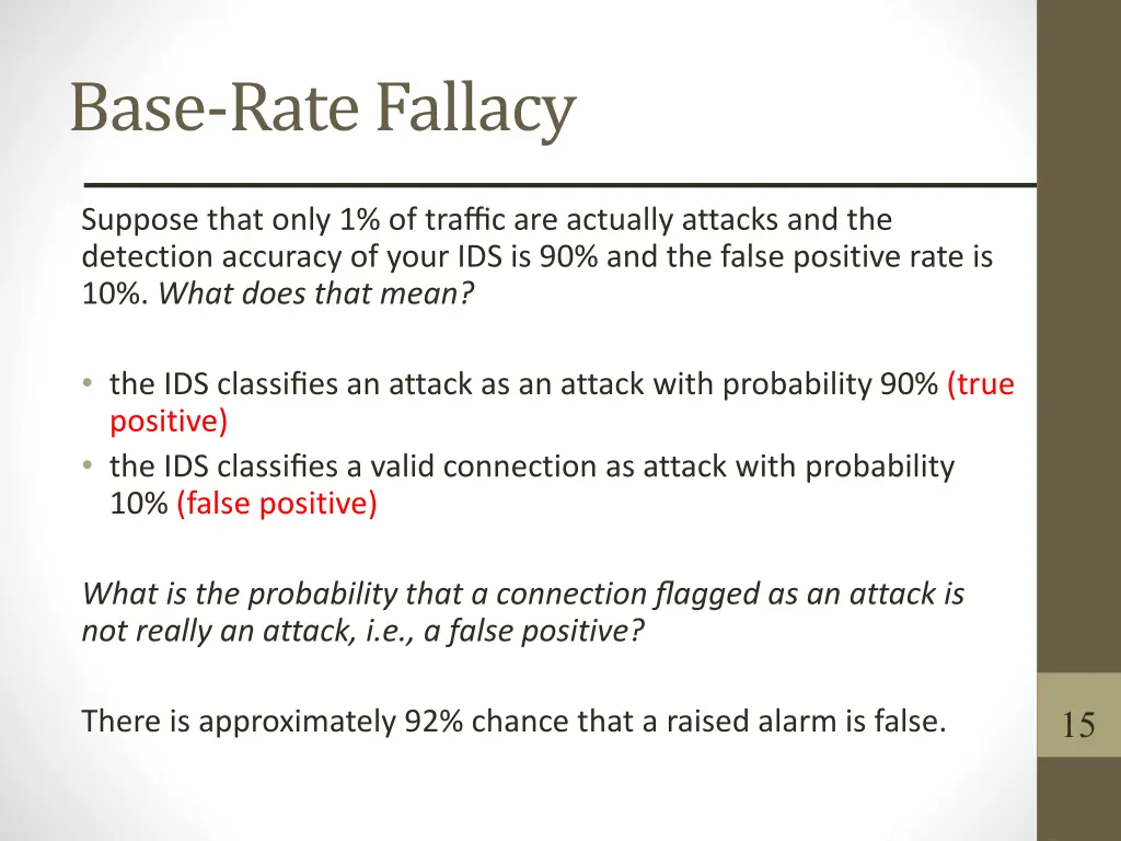 base rate fallacy