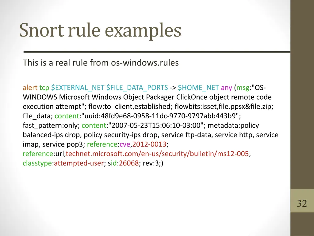 snort rule examples 3