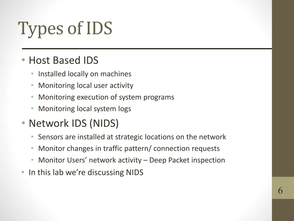 types of ids