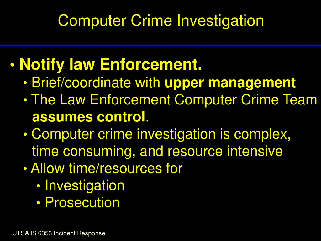 computer crime investigation