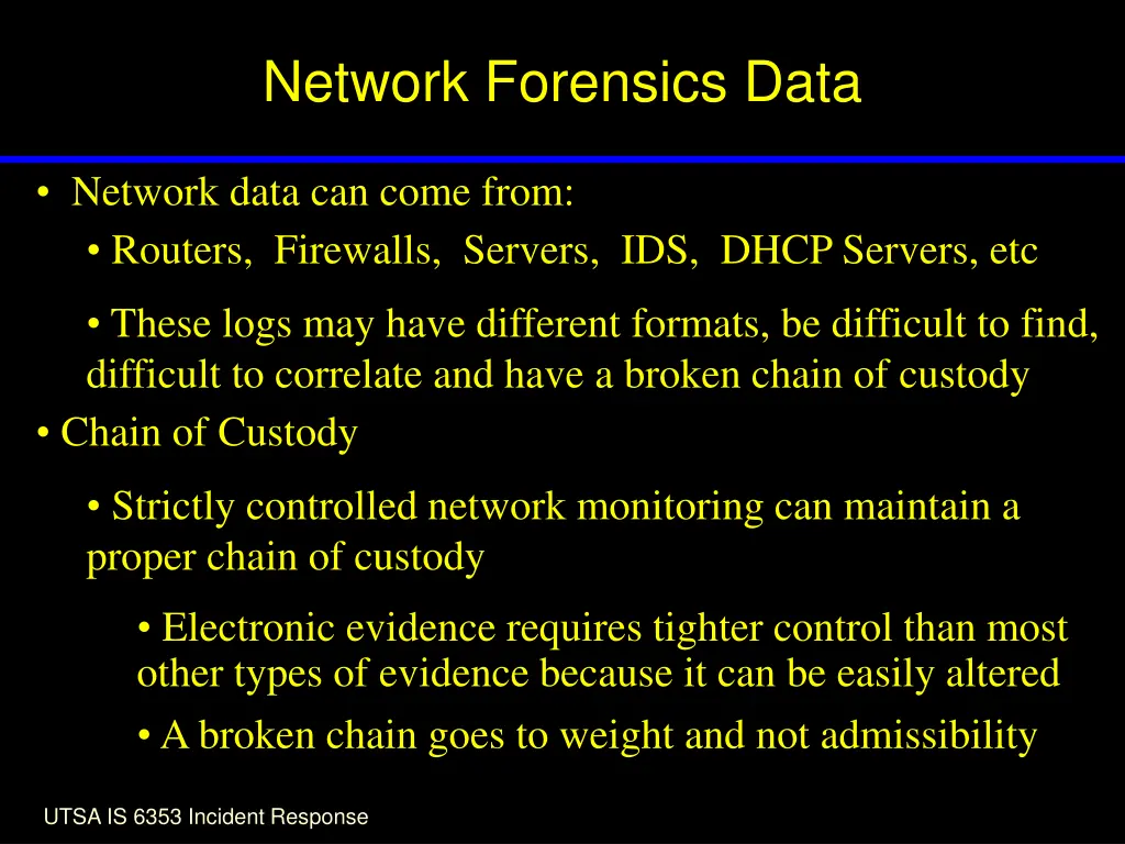 network forensics data